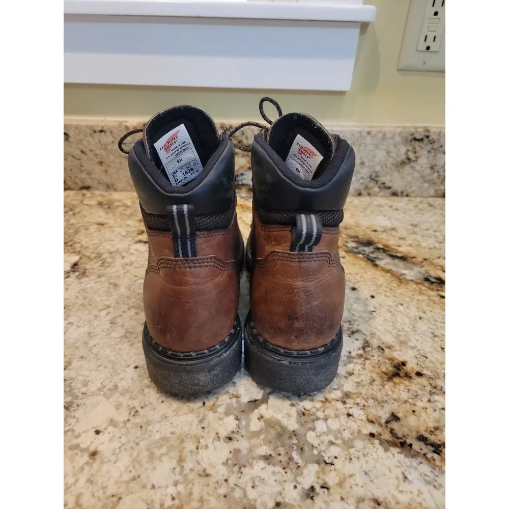 Red Wing 1626 Mens 8.5D  Brown Leather Work Boots EH Electrical Hazard